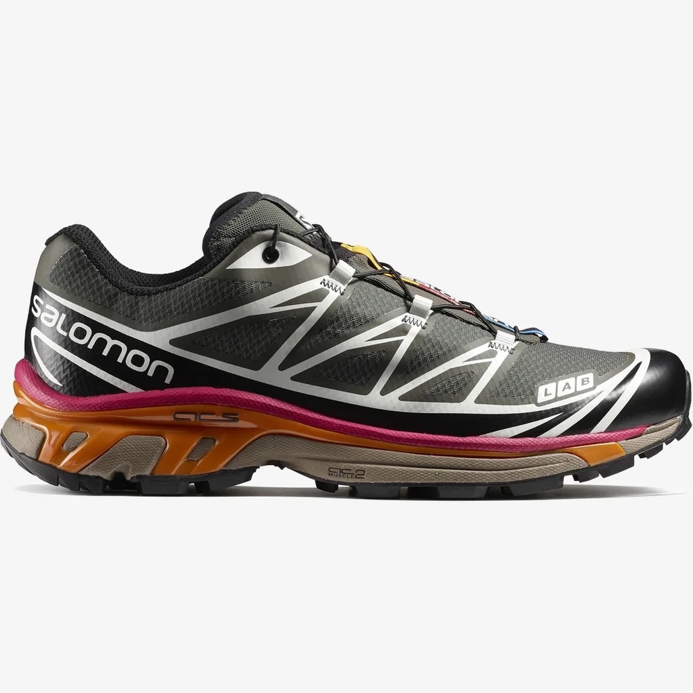 Salomon XT 6 Beluga Russet Orange Recut Shoes - Picture 6 of 8